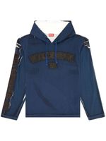Diesel Katoenen hoodie - Blauw - thumbnail