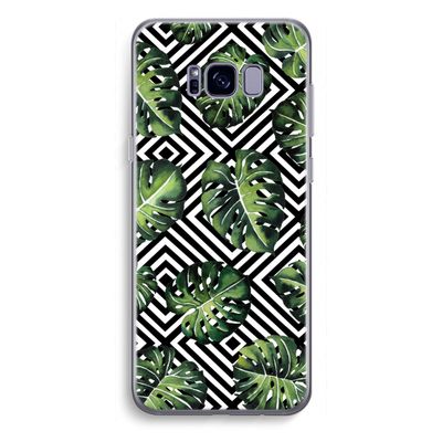 Geometrische jungle: Samsung Galaxy S8 Plus Transparant Hoesje