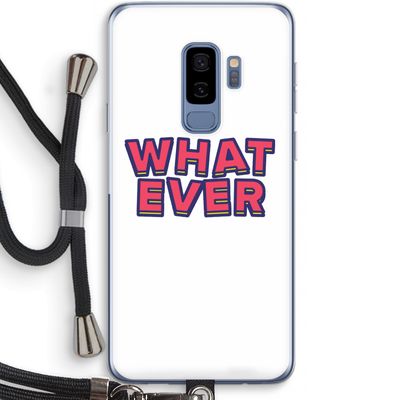 Whatever: Samsung Galaxy S9 Plus Transparant Hoesje met koord