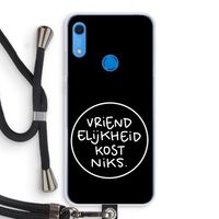 Vriendelijkheid: Huawei Y6s Transparant Hoesje met koord