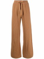 Nanushka pantalon ample nervuré - Marron