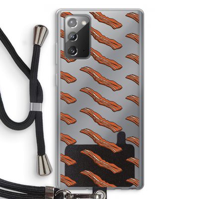 Bacon to my eggs #2: Samsung Galaxy Note 20 / Note 20 5G Transparant Hoesje met koord