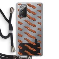 Bacon to my eggs #2: Samsung Galaxy Note 20 / Note 20 5G Transparant Hoesje met koord