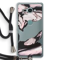 Roze stroom: Sony Xperia XZ2 Compact Transparant Hoesje met koord