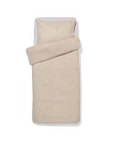 HEMA Dekbedovertrek 140x200/220cm flanel melange grijs (grijs)