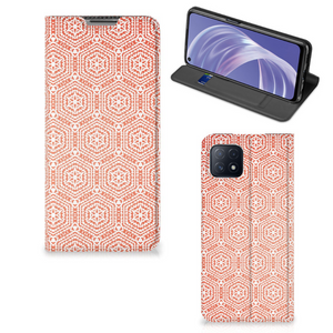 OPPO A73 5G Hoesje met Magneet Pattern Orange