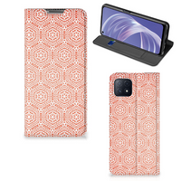 OPPO A73 5G Hoesje met Magneet Pattern Orange - thumbnail