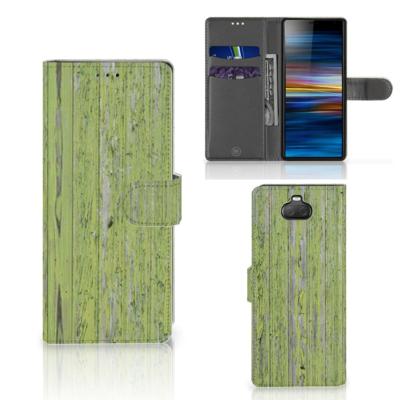 Sony Xperia 10 | Book Style Case | Green Wood