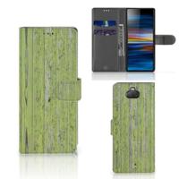 Sony Xperia 10 | Book Style Case | Green Wood