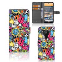 Nokia 5.3 | Wallet Case | met Pasjes | Punk Rock