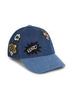 Kenzo Kids casquette à broderies - Bleu - thumbnail