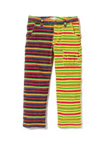 ERL KIDS pantalon colour block à rayures - Jaune