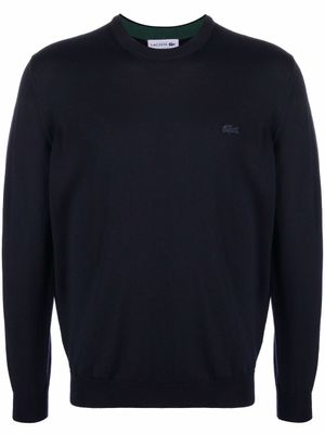 Lacoste pull à logo brodé - Bleu