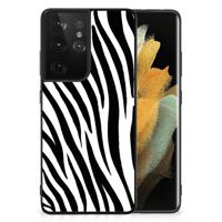 Samsung Galaxy S21 Ultra Dierenprint Telefoonhoesje Zebra