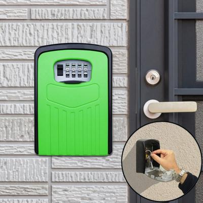 Grote wachtwoord lock metalen opbergdoos Villa veiligheid vak Wandkast veiligheid box (groen)