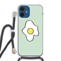 Spiegelei: iPhone 12 Transparant Hoesje met koord