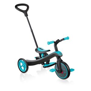 Globber Loopfiets met 2 wielen Trike Explorer 4-in-1 Junior Blauw/Zwart