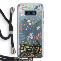 Sweet little flowers: Samsung Galaxy S10e Transparant Hoesje met koord
