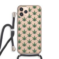 Weed: iPhone 11 Pro Transparant Hoesje met koord