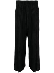 Homme Plissé Issey Miyake pantalon MC October à design plissé - Noir