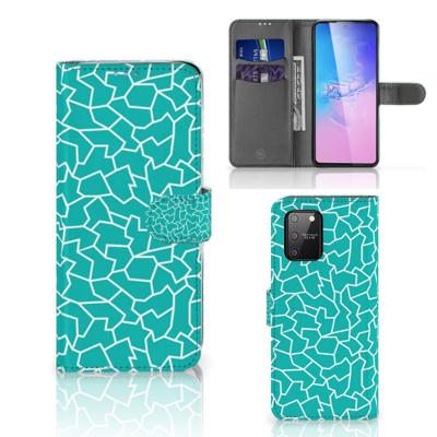 Samsung S10 Lite Hoesje Cracks Blue