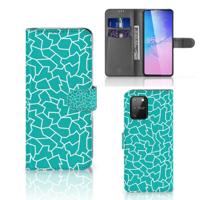 Samsung S10 Lite Hoesje Cracks Blue