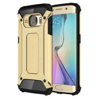 Voor Samsung Galaxy S6 Edge / G925 harde Armor TPU + PC combinatie hoesje (Goud)