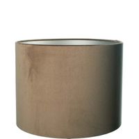 Lampenkap Cilinder Short Velvet Brown Ø 40cm