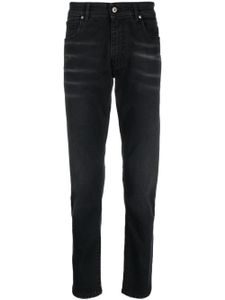 Salvatore Santoro jean slim à patch logo - Noir