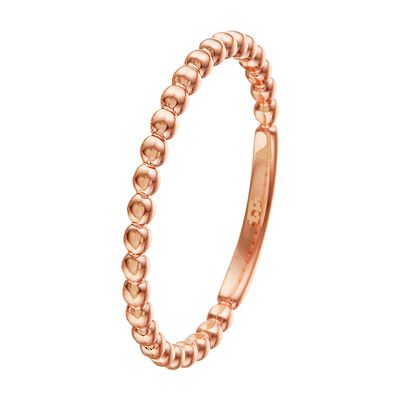 Rosegouden ring met bolletjes 1.5 mm
