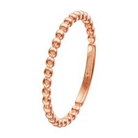 Rosegouden ring met bolletjes 1.5 mm