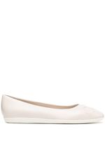 Ferragamo ballerines Gancini - Blanc Ferragamo ballerines Gancini - Blanc