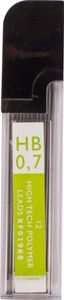 Q-CONNECT potloodstiften 0,7 mm HB etui van 12 stuks
