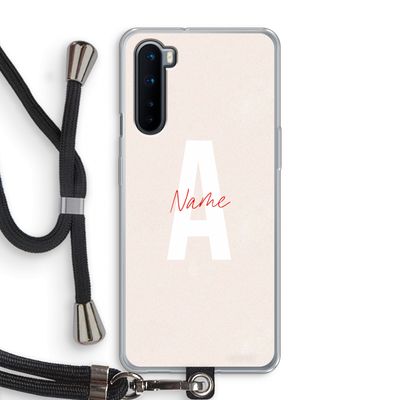Strawberry Milkshake: OnePlus Nord Transparant Hoesje met koord