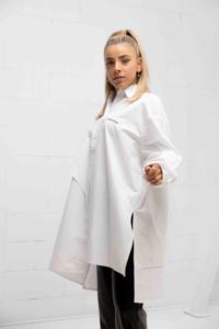 Off The Pitch Deconstructive Oversized Shirt Dames Wit - Maat S - Kleur: Wit | Soccerfanshop