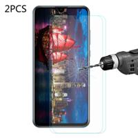 2 PC's ENKAY Hat-Prins 0 26 mm 9H 2.5D gebogen rand gehard glas Film voor Huawei Honor 10 Lite