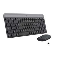 Logitech - MK470 Ultraslank draadloos toetsenbord + muis en stil draadloos systeem - Compacte en platte lay-out - 2,4 GHz USB-ontvanger - thumbnail