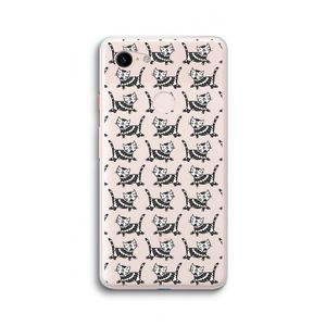 Zwarte poes: Google Pixel 3 XL Transparant Hoesje