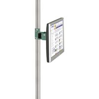 Manuflex ZB8289.0001 Monitor dragers voor CANTOLAB en aluminium met 80 mm-dubbel scharnier, VESA-adapter 75 mm, in grijs-groen HF 0001 - thumbnail