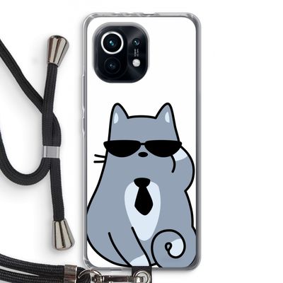 Cool cat: Xiaomi Mi 11 Transparant Hoesje met koord