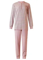 Badstof dames pyjama - Streep - Warme winter pyjama - Maat XL