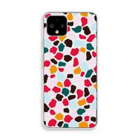 Colored Giraffe: Pixel 4 Transparant Hoesje