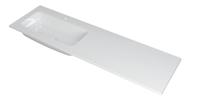 INK Wastafel Faktor polystone links met 1 kraangat 160 cm x 45 cm x 1,5 cm Glans wit 3407045