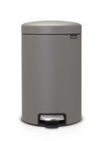 Brabantia pedaalemmer Newlcon 12 liter mineral concrete grey