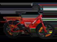 Bikefun Kinderfiets boost 16 inch met remnaaf - rood
