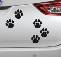 Autosticker honden pootjes