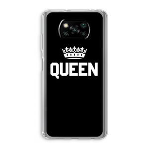 Queen zwart: Xiaomi Poco X3 NFC Transparant Hoesje