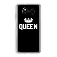 Queen zwart: Xiaomi Poco X3 NFC Transparant Hoesje