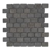 Stabigo Parquet 3.2x4.8 Grey Tumble mozaiek 30x30 cm grijs mat