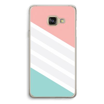 Strepen pastel: Samsung A3 (2017) Transparant Hoesje